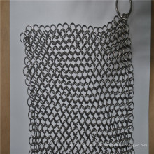 6 * 8 Chainmail Wäscher / Gusseisen Kochgeschirr / Gussreiniger